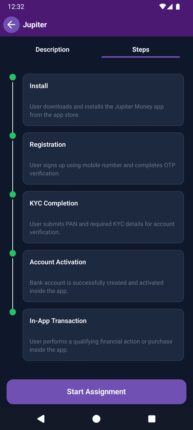 PrimeCash Refer Screen